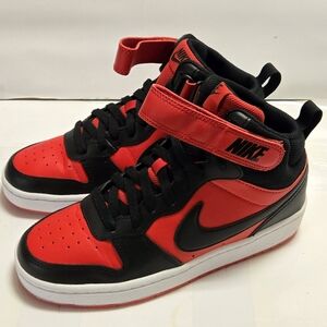 Nike Court Borough Mid 2 (GS) University‎ Red/ Black-White